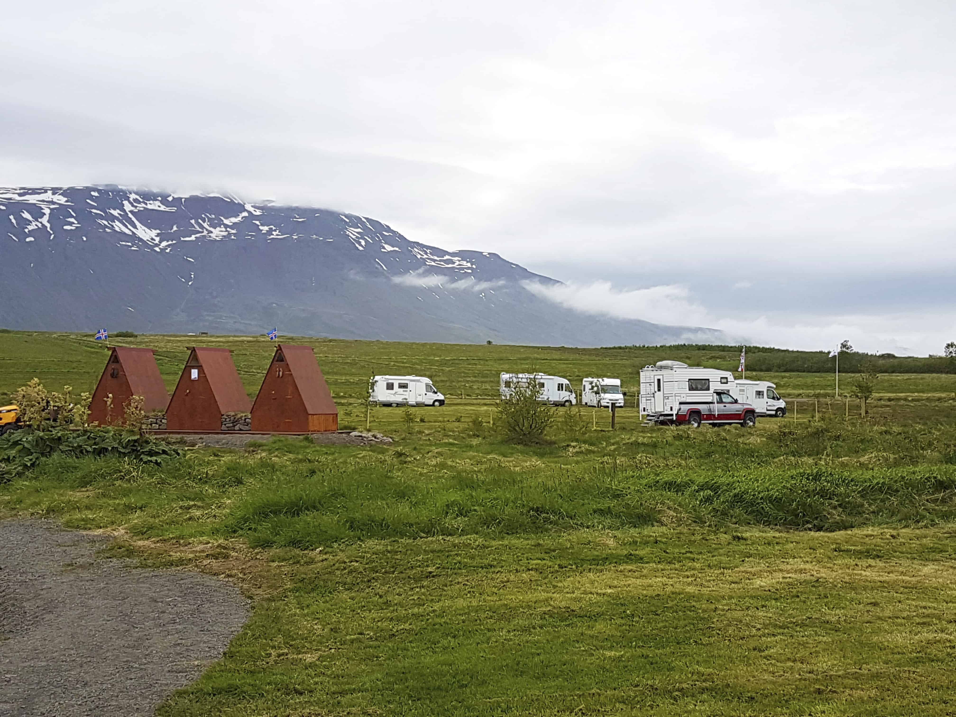 Camping area in Hauganes
