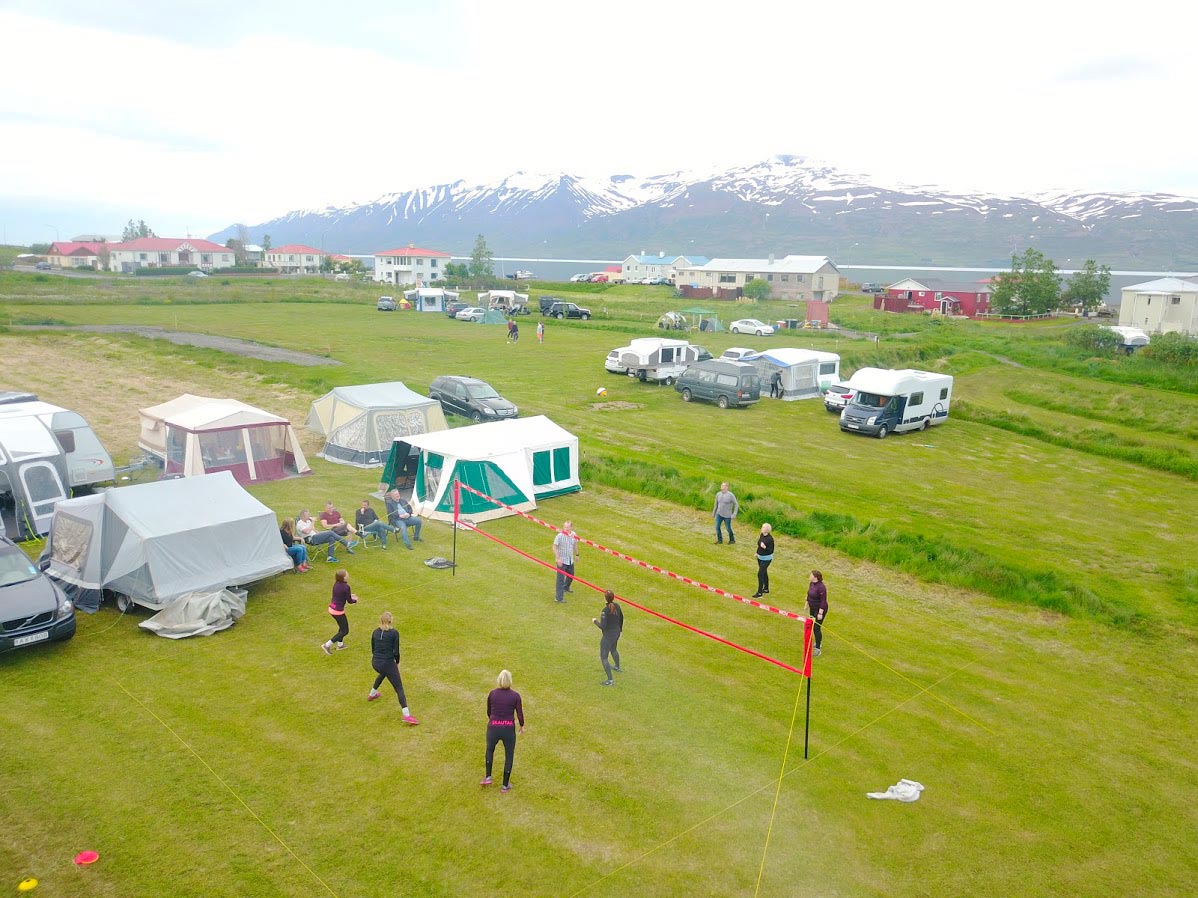 Camping area in Hauganes